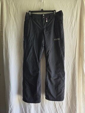 Volcom Boom Insulated Snow Pants Womens Small Black Skiing Snowboarding Winter